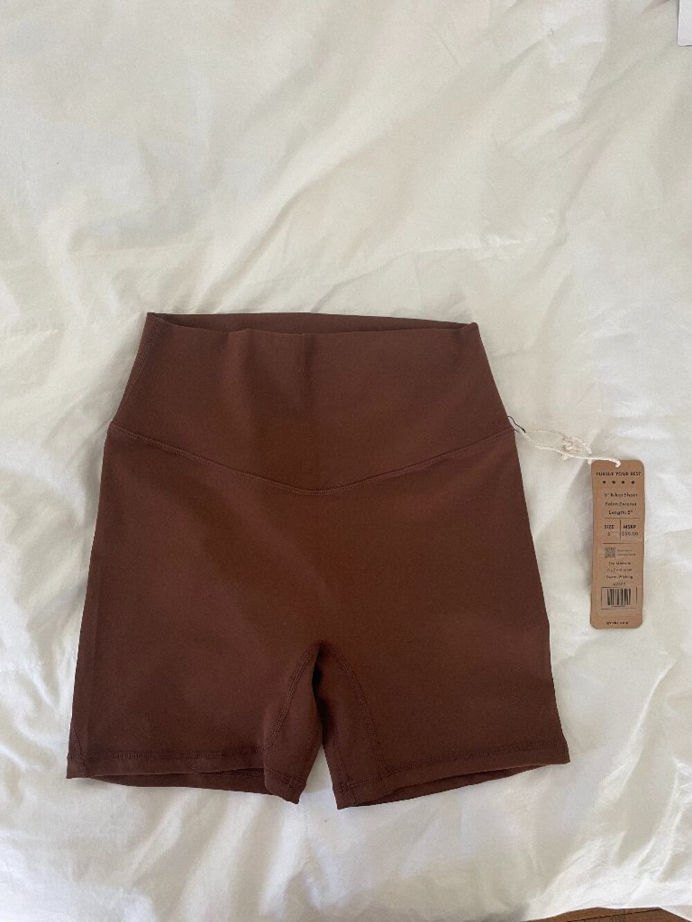 ACTA 5" Biker Short in Coconut Size Small